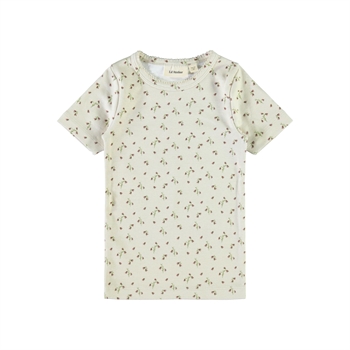 Lil' Atelier - Gaya t-shirt m. blomsterprint - Turtledove
